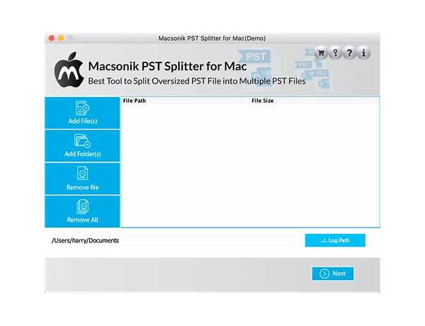 MacSonik PST Splitter for Mac - Download it from Habererciyes for free
